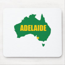 Adelaide Green and Gold Map Mousepads