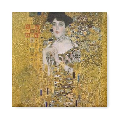 Adele Bloch-Bauer's Portrait  by Gustav Klimt Refrigerator Magnet by VintageGiftStore