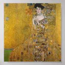 Adele Bloch-Bauer's Portrait by Gustav Klimt Posters