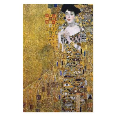 Adele Bloch-Bauer's Portrait  by Gustav Klimt Stationery by VintageGiftStore