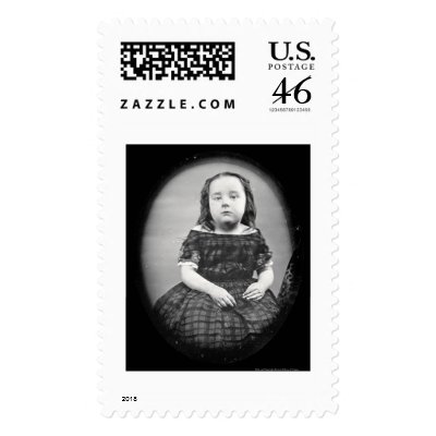 Adeline Stowell Daguerreotype 1852 Stamp by lc_prints