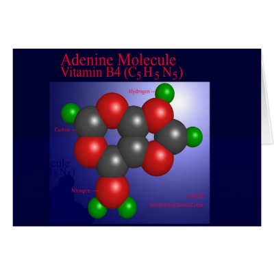 Adenine Molecule (card) by Derethman