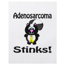 Adenosarcoma Stinks Skunk Awareness Design Flyer