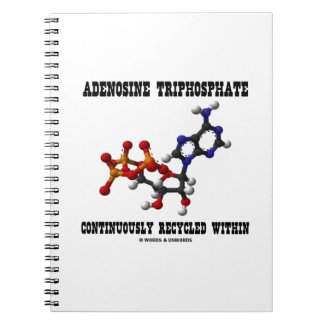 Adenosine Triphosphate Continuously Recycled (ATP) Spiral Note Book