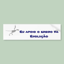 Adesivo Eu apoio o ensino da Evolução adesivos para carros