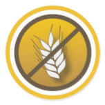Adesivo Símbolo Sem Glúten Round Sticker