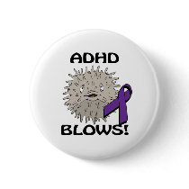 ADHD Blows Awareness Design Button