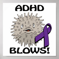ADHD Blows Awareness Design Posters