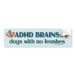 ADHD BRAINS BUMPER STICKERS