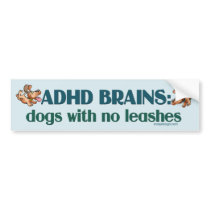 ADHD BRAINS BUMPER STICKERS