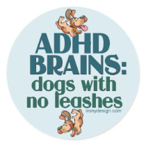 ADHD BRAINS STICKER