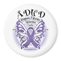 ADHD Butterfly 3 magnets by fightcancertees ADHD Butterfly 3 magnets