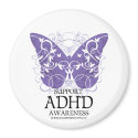 ADHD Butterfly magnets by fightcancertees ADHD Butterfly magnets