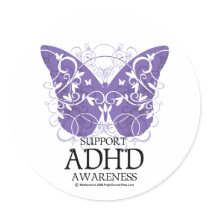ADHD Butterfly Sticker
