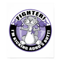 ADHD Cat Fighter posters