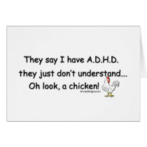 ADHD Chicken Card