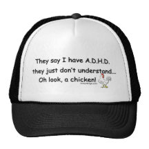 ADHD Chicken Humor Hats