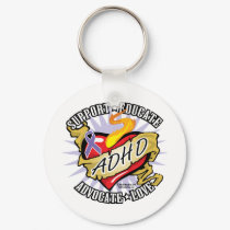 ADHD Classic Heart keychains by fightcancertees ADHD Classic Heart keychains