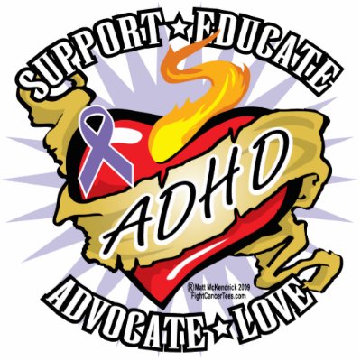 ADHD Classic Heart Photo Cutout by fightcancertees