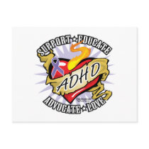 ADHD Classic Heart postcards by fightcancertees ADHD Classic Heart postcards