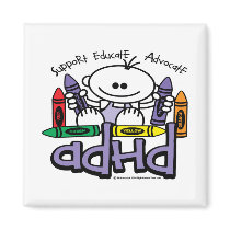 ADHD CRAYONS magnets by fightcancertees ADHD CRAYONS magnets