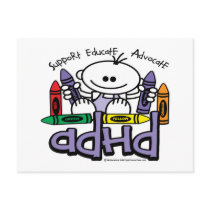 ADHD CRAYONS postcards by fightcancertees ADHD CRAYONS postcards