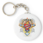 ADHD Cross & Heart Key Chains