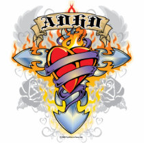 ADHD Cross & Heart Photo Cut Out