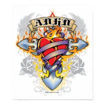 ADHD Cross & Heart posters