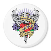 ADHD Dagger magnets by fightcancertees ADHD Dagger magnets