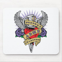 ADHD Dagger mousepads by fightcancertees ADHD Dagger mousepads