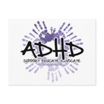 ADHD Handprint postcards
