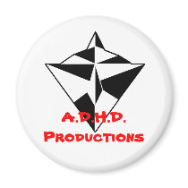 adhd logo circle magnate magnets by ADHDPROD adhd logo circle magnate magnets