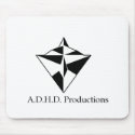 adhd logo mouse pad mousepads