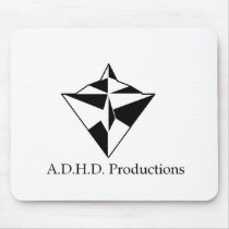 adhd logo mouse pad mousepads