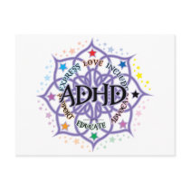 ADHD Lotus Tribal postcards