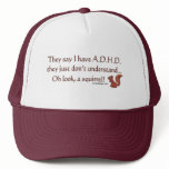 ADHD Squirrel Humor Mesh Hat