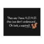 ADHD Squirrel Postcards