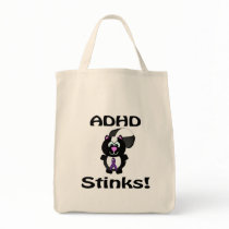 ADHD  Stinks Skunk Awareness Design Bags