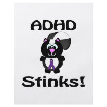 ADHD  Stinks Skunk Awareness Design Flyers