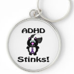 ADHD  Stinks Skunk Awareness Design Key Chains