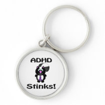 ADHD  Stinks Skunk Awareness Design Keychains
