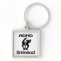 ADHD  Stinks Skunk Awareness Design Key Chains