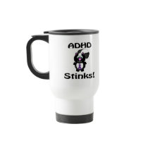 ADHD  Stinks Skunk Awareness Design Mugs