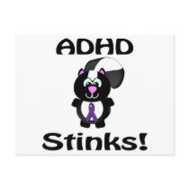 ADHD  Stinks Skunk Awareness Design Postcards