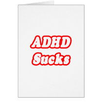 ADHD Sucks cards by ADD_ADHD_Shirts ADHD Sucks cards