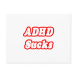 ADHD Sucks Post Card