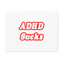 ADHD Sucks postcards by ADD_ADHD_Shirts ADHD Sucks postcards