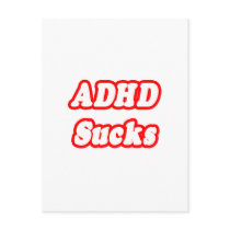 ADHD Sucks postcards by ADD_ADHD_Shirts ADHD Sucks postcards