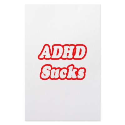 ADHD Sucks Stationery by ADD_ADHD_Shirts